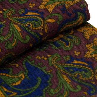 40 Colori - Burgundy Ancient Paisley Wool Scarf
