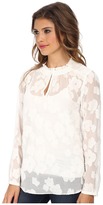 Thumbnail for your product : Rebecca Taylor Long Sleeve Fil Coupe Top