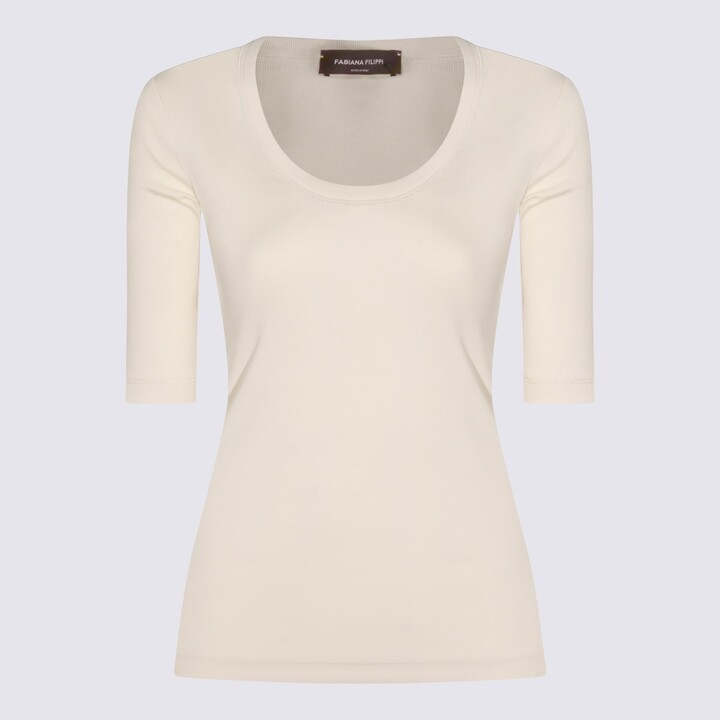Fabiana Filippi White Cotton Top