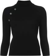 Thumbnail for your product : Nili Lotan cashmere button detail turtleneck sweater