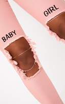 Thumbnail for your product : PrettyLittleThing Pink Baby Girl 5 Pocket High Waisted Skinny Jean