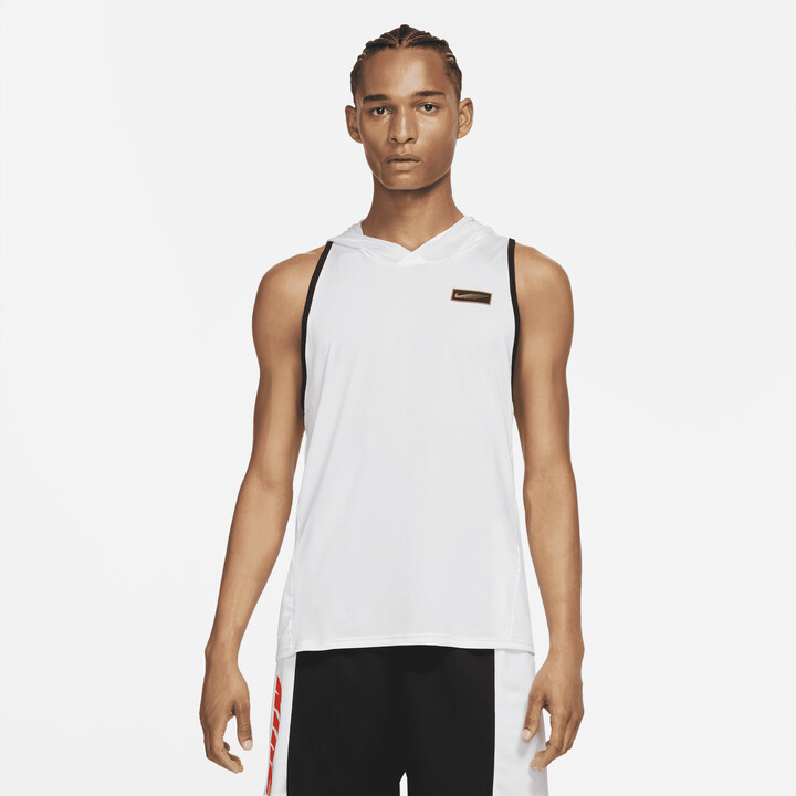 Nike Men's Sport Clash Hooded Training Tank Top in White - ShopStyle Shirts