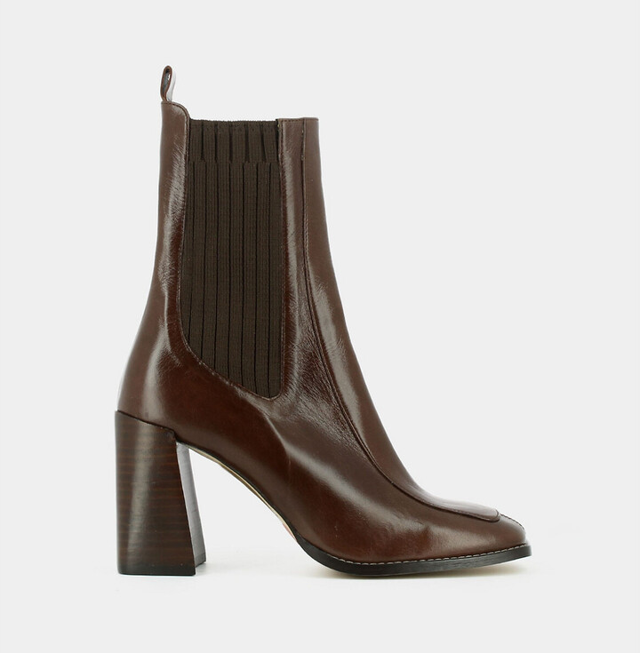 Jonak Vant Leather Grained Ankle Boots - ShopStyle