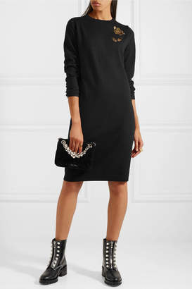 Markus Lupfer Nora Embellished Wool Dress - Black