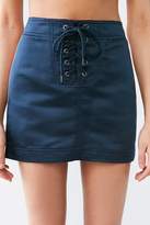 Thumbnail for your product : Silence & Noise Silence + Noise Avril Lace-Up Mini Skirt