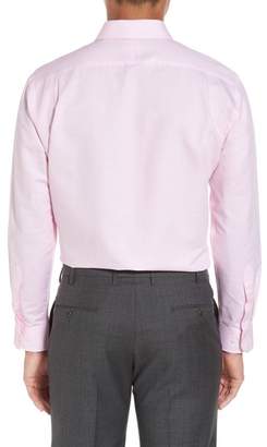 Nordstrom Trim Fit Solid Linen & Cotton Dress Shirt