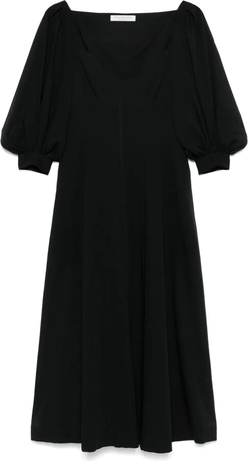 Philosophy di Lorenzo Serafini Sweetheart-Neck Midi Dress