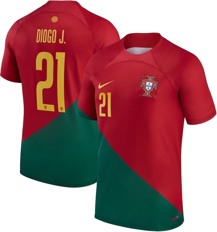 Nike Men's Diogo Jota Red Portugal National Team 2022/23 Home Breathe