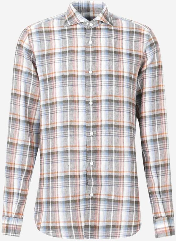 Vincenzo Di Ruggiero Checkered Linen Shirt