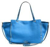 Thumbnail for your product : Valentino 'Medium Rockstud' Tote - Blue