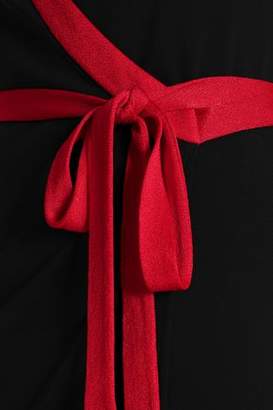 Diane von Furstenberg Two-tone Jersey Wrap Dress