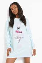 Thumbnail for your product : boohoo Petite Official Overdyed T-shirt Dress