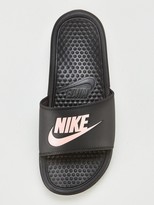 Thumbnail for your product : Nike Benassi JDI - Black/Rose Gold