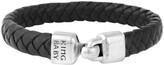 Thumbnail for your product : King Baby Studio Braided Leather Bracelet