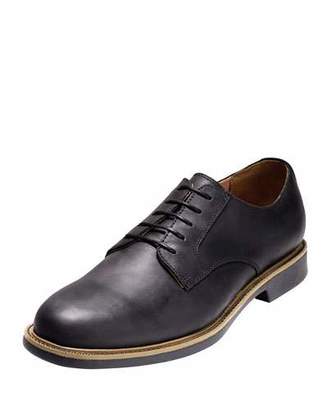 Cole Haan Great Jones Grand.OS Plain-Toe Leather Oxford, Black