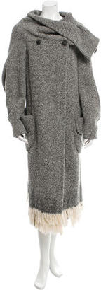 Alexander McQueen Frayed Chiffon Coat