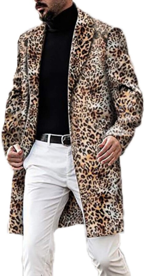 mens leopard print jacket uk