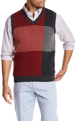 Brooks Brothers Wool Blend Patchwork Vest