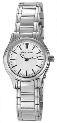 Pierre Cardin Women's Quartz Watch with Black Dial Analogue Display and Silver Stainless Steel Bracelet PC104822S05