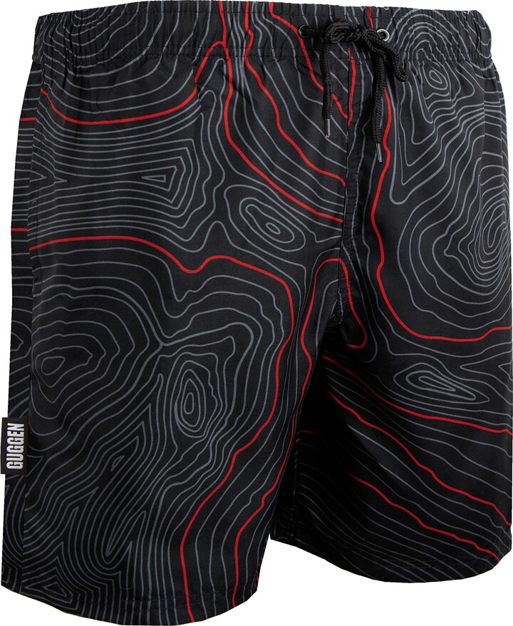 GUGGEN MOUNTAIN 1601 Boardshort Short Maillot De Bain Homme Avec