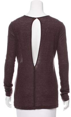 Alexander Wang T by Long Sleeve Crew Neck Top