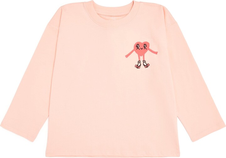 Mini Rodini Organic Cotton Heart in Shoes T-Shirt