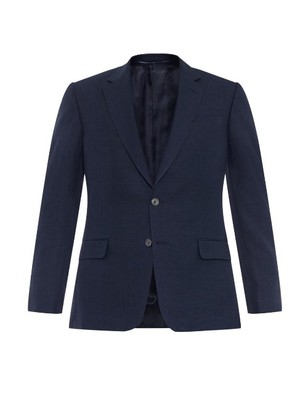 GIEVES & HAWKES Single-breasted linen-blend blazer