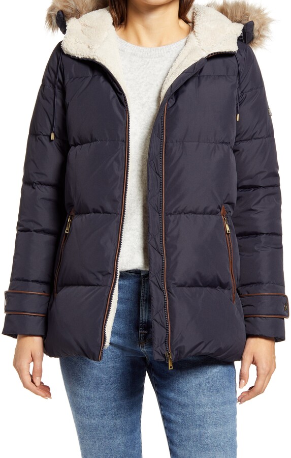 Lauren Ralph Lauren Faux Fur Trim Down Puffer Coat ShopStyle