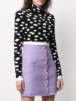 Thumbnail for your product : Balmain Geometric-Print Knitted Jumper