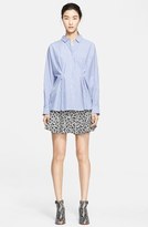 Thumbnail for your product : Thakoon Leather & Floral Print Skirt