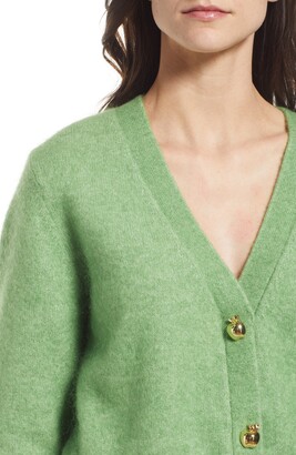 And other stories Gold Button Wool Blend Cardigan - ShopStyle