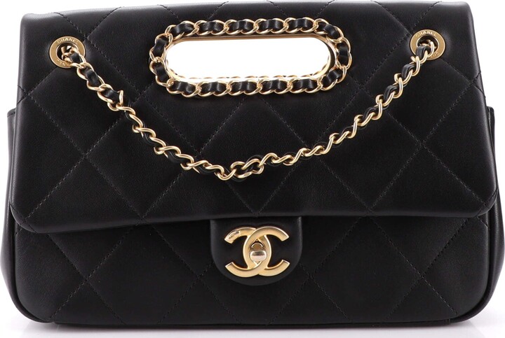 Chanel A Real Catch Flap Bag Quilted Lambskin Medium - ShopStyle