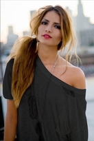 Thumbnail for your product : Blue Life Cut Me Out Lace Insert Best Bum Tee in Black