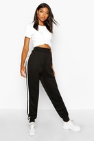 Thumbnail for your product : boohoo Tall Side Stripe Track Pants