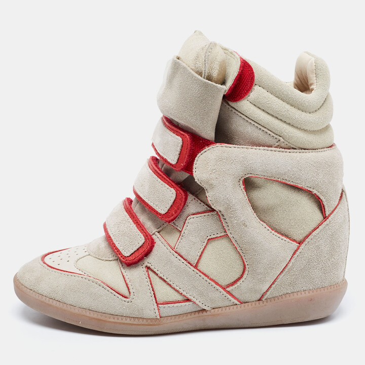 Suede Wedge Sneakers Isabel Marant | ShopStyle