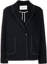 Thumbnail for your product : Cédric Charlier contrast piped trim blazer