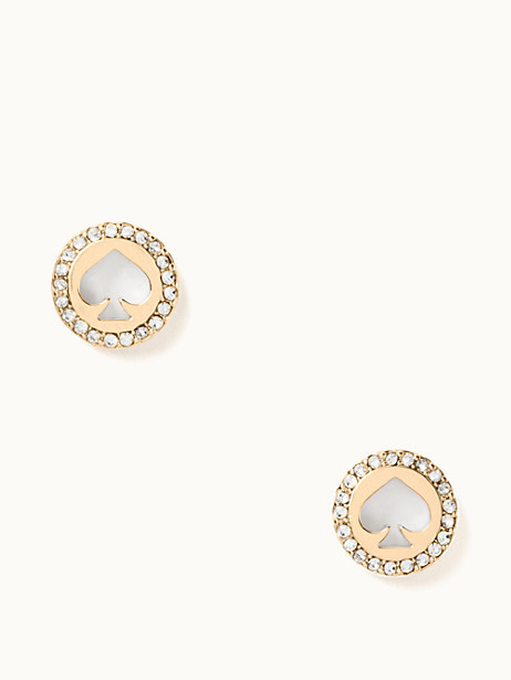 kate spade pave halo studs
