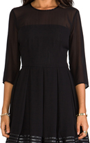 Thumbnail for your product : BB Dakota India Chiffon and Mesh Long Sleeve Dress