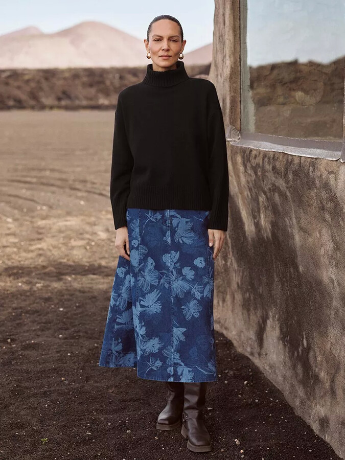 Whistles Women's Blue Skirts ShopStyle UK