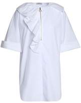 Nina Ricci Ruffled Cotton-Poplin Shirt