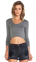 Thumbnail for your product : LnA Glasson Crop Top