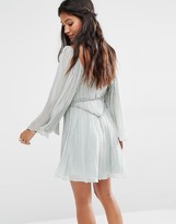 Thumbnail for your product : Free People Aquarius Dress with Pleats and Strapping Detail