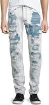 Thumbnail for your product : PRPS Barracuda Bleached & Distressed Denim Jeans, Light Blue