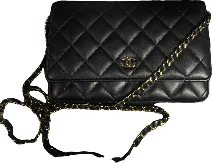 Chanel Wallet On Chain Timeless/Classique leather crossbody bag ShopStyle