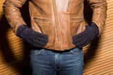 Thumbnail for your product : Primo Luxe Men's Royce Carpincho Glove - Navy