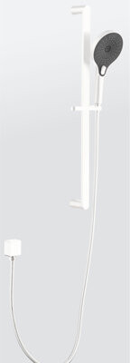Steph Leach Handheld Shower With 69-Inch Hose And Stainless Steel Slide Bar Relaxing Spray Options White Look Strong Head 28-Inch Multiple Modes Color
