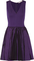 Thumbnail for your product : Halston Stretch-jersey and taffeta dress