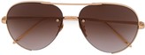 Thumbnail for your product : Linda Farrow Aviator Sunglasses