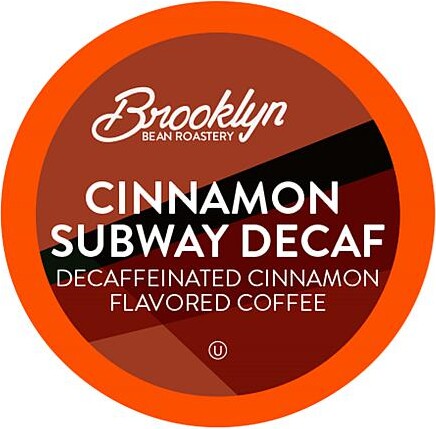 Brooklyn Beans Cinnamon Subway Decaf Coffee 2.0 K-Cup Pods, 40-Count