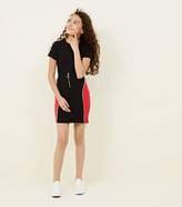 Thumbnail for your product : New Look Girls Black Panelled Ring Zip Front Skirt